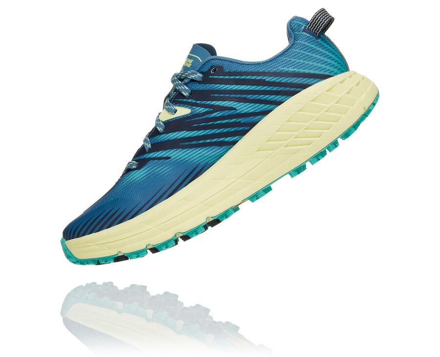 Hoka One One トレイルシューズ レディース 青 - スピードゴート4 - JG9451076